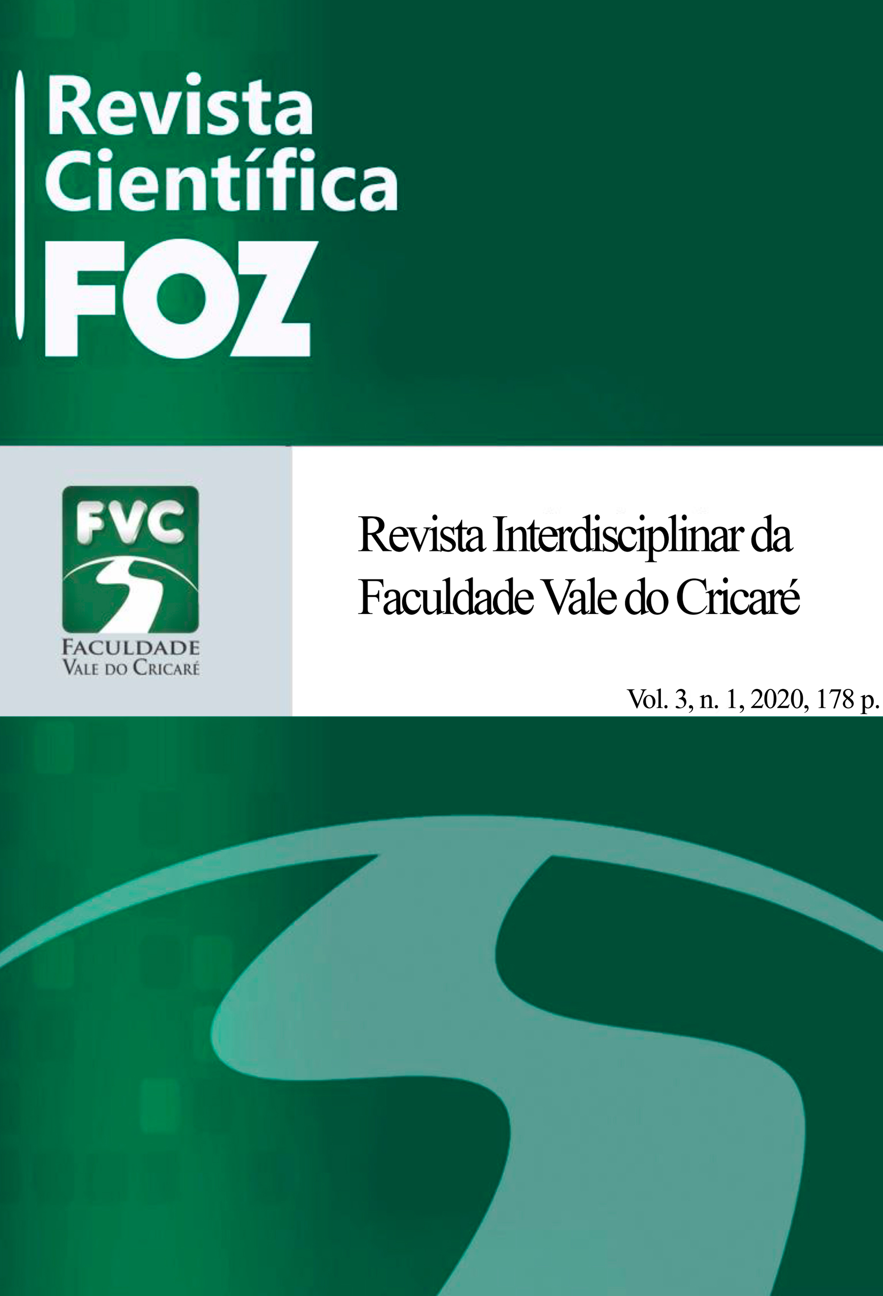 					Visualizar v. 3 n. 1 (2020): Revista Científica FOZ: Dossiê Águas
				